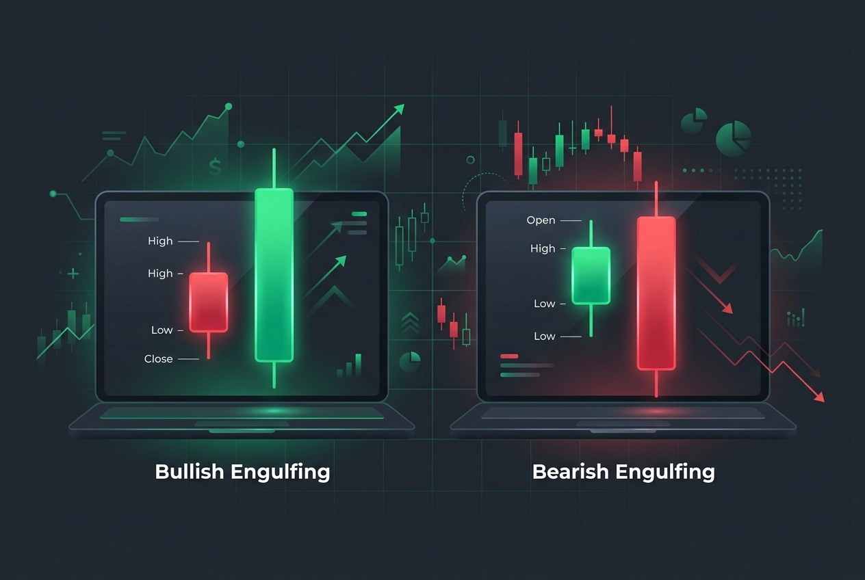 Nến Engulfing là gì? Cách giao dịch nến nhấn chìm chuẩn